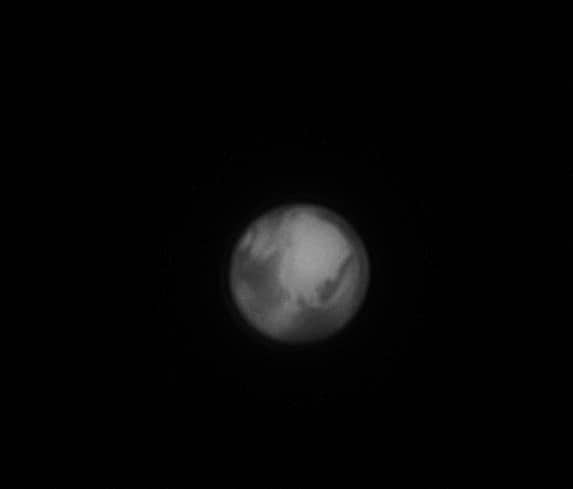 Dit is Mars van 12 april 2014 gemaakt met de Mewlon F 12 en een 3x Barlow, dus op F 36, een W 23 A r