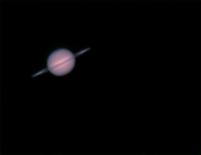 Dit is Saturnus in 2009 gemaakt met een Meade DSI 2 camera en 200 beeldjes opgenomen. Ik moest het t