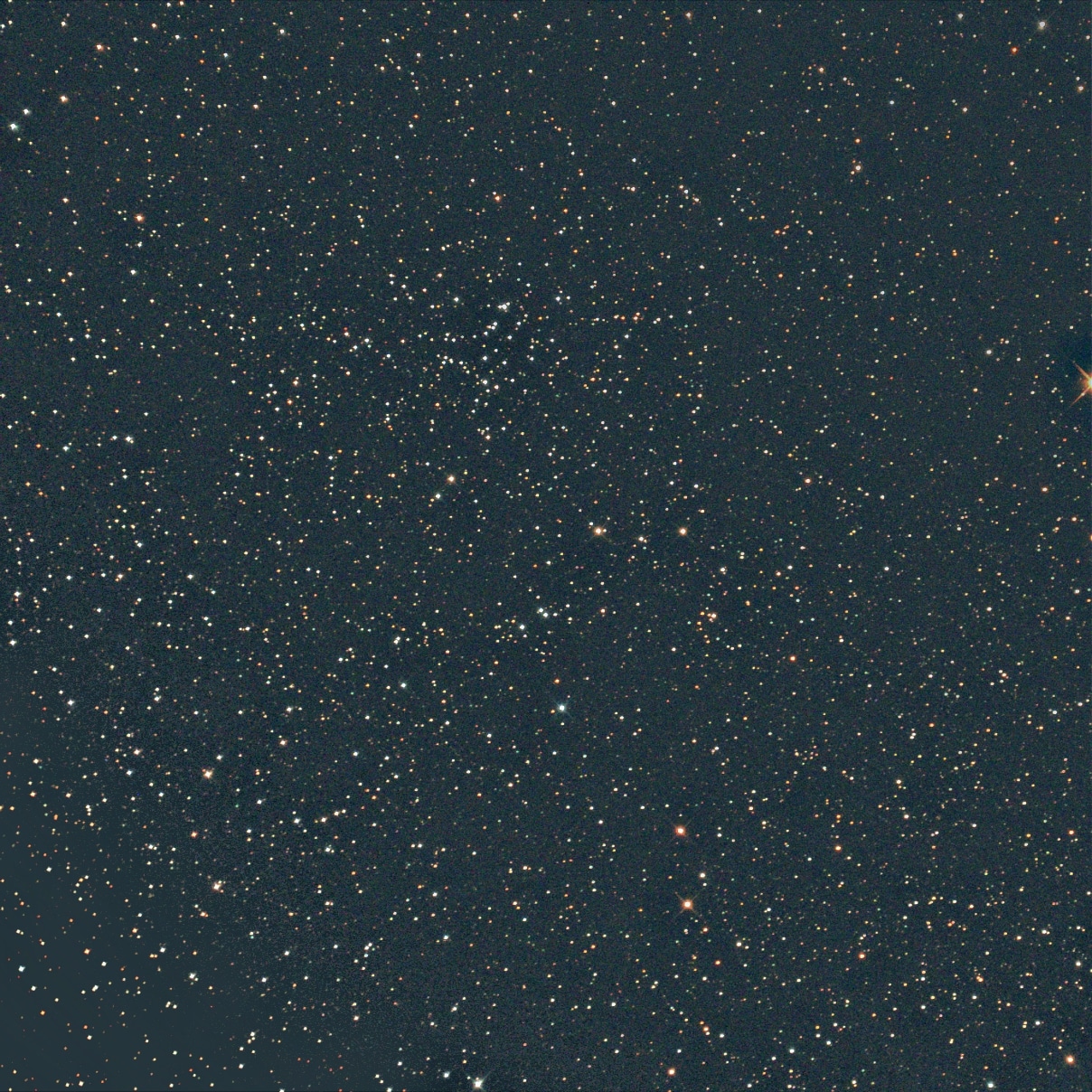 Het was een fantastische nacht op 1 juli en begonnen met NGC 6866, een sterrenhoopje in de Zwaan met