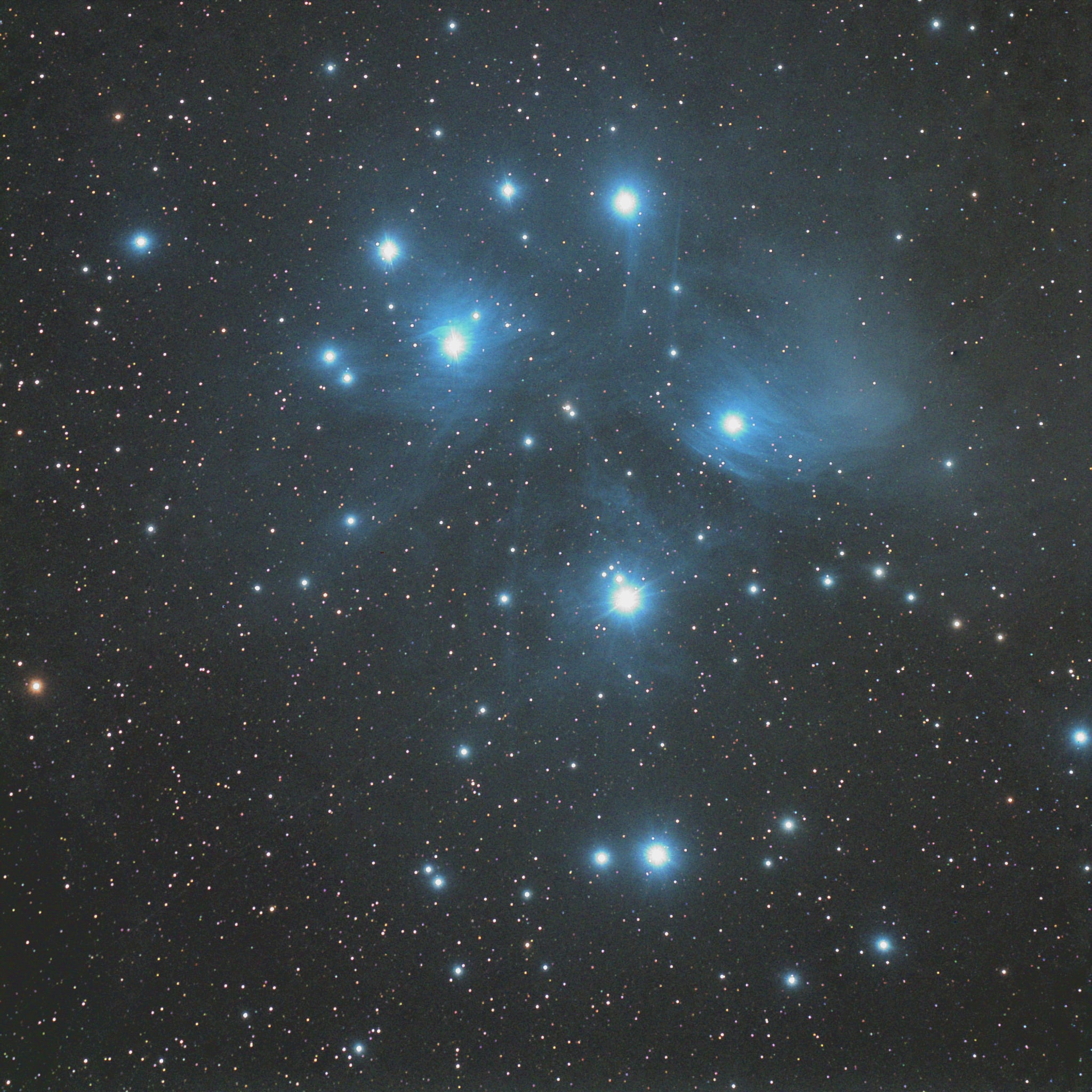 M 45 werd als laatste opgenomen en ook een half uur belicht. Bedankt voor het kijken. Het was maar k