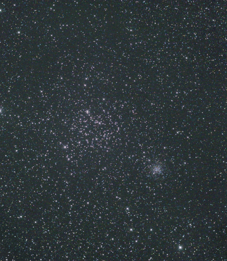 Deze is wat beter zonder groene achtergrond, mooi is ook NGC 2158 te zien. Untitled407 M 35 E 180 ED