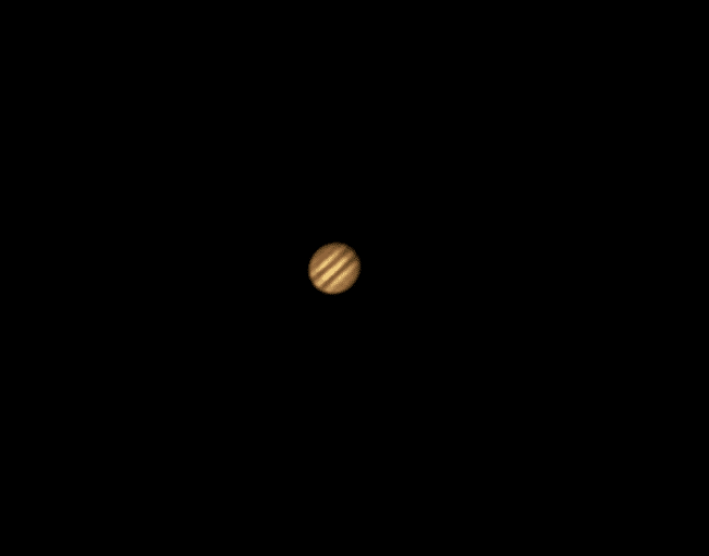 Dez had ik nog liggen. Op 13 november had ik 20 losse foto’s gemaakt van Jupiter, t=1/50 ISO 8