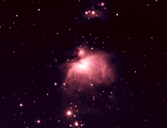 Nu is hij wat roder. Orion 14-12-2014 RES Paint XX