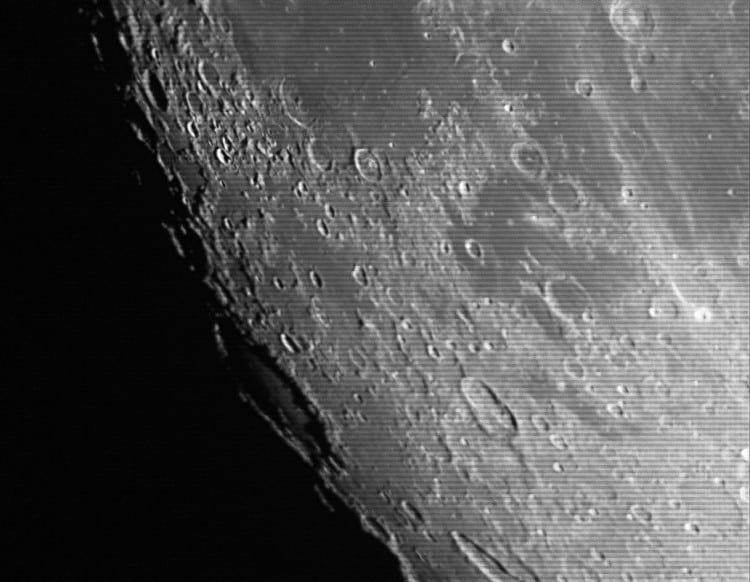 Mare Humorum en omgeving op 2 januari 2015. Genomen met een slechte seeing: Edge HD8/F=10 Orion All