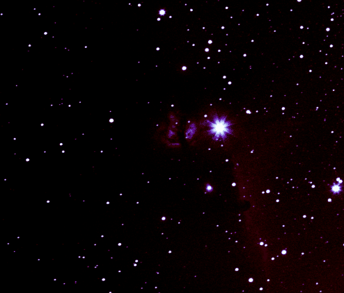 Dit is het uiteindelijke resultaat van de Paardekopnevel 23/1/2015 t=30 ISO 1600 36 minuten belicht