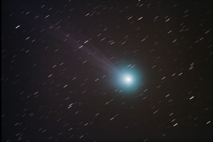 Omdat deze komeet vandaag door het perihelium gaat, een opname van C2014 Q2 Lovejoy van afgelopen za