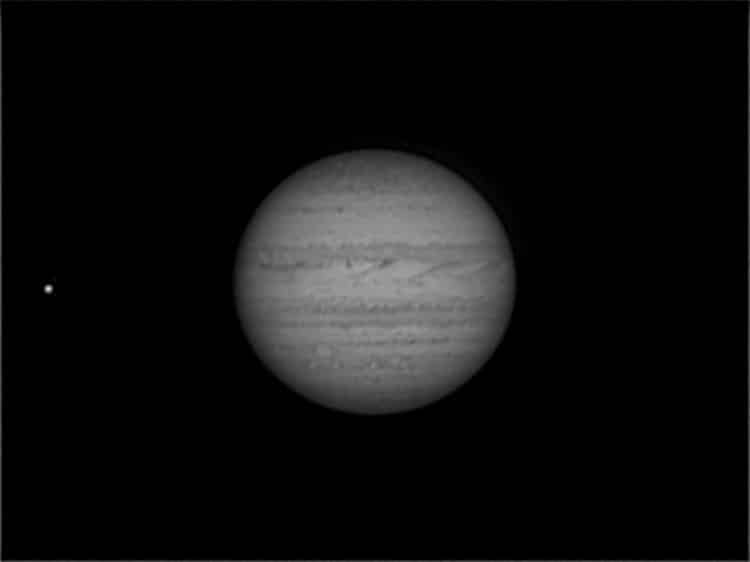 Mijn eerste geslaagde opname van dit seizoen van Jupiter! Na lang opnemen en na maanden zat alles me