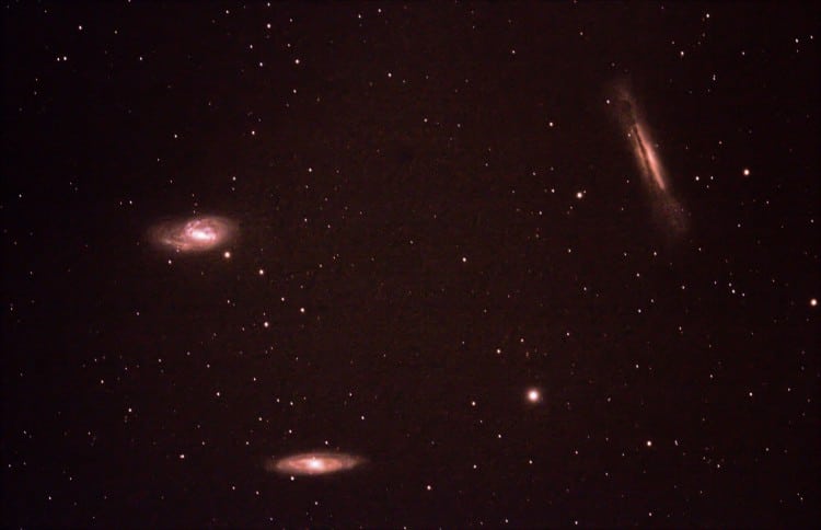 Beste collegae, Opname van M65-M66-NGC3628 op 12 maart 2015. Gestapeld met DSS en wat bewerkt in PS.