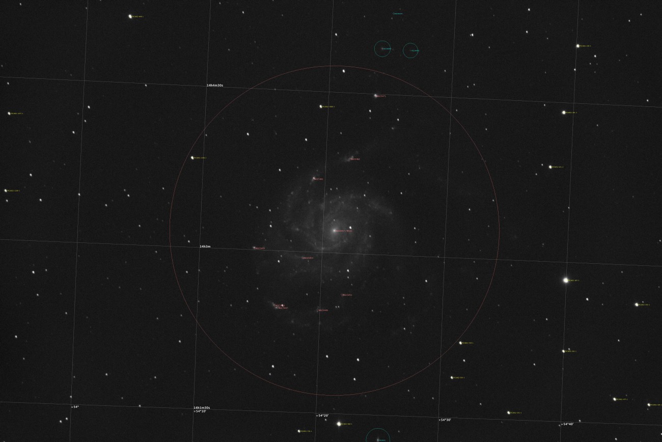 Een L image van M 101 van 7 juni 2015, Canon 7D MII ISO 3200, 120s, 25 frames gekalibreerd met 10 da