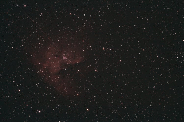 Poging om de Pacman nevel (ngc281) vast te leggen in de nacht van 10 op 11 sept. jl. Bewerkt in Deep