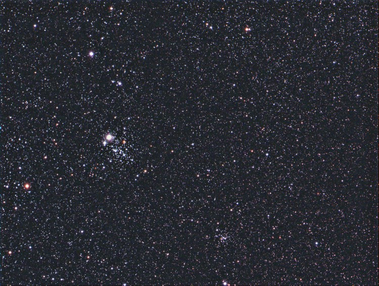 NGC 457 is heel wat keren te zien geweest maar ik heb hem nu opgenomen in RGB met de FSQ 106mm F 5 e