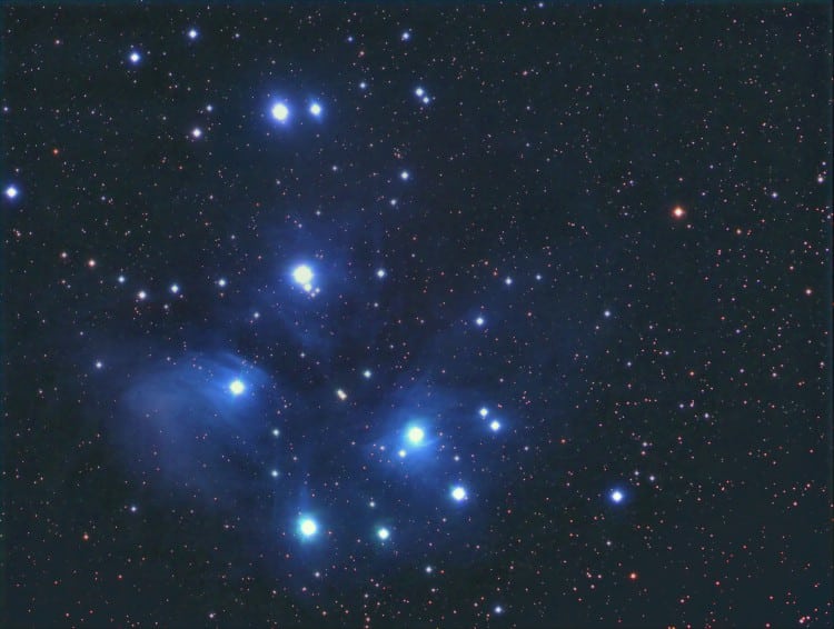 M 45 door de FSQ 106mm F 5 en de STT 8300 M, elk kanaal 15 minuten belicht met de volg chip TC 237.