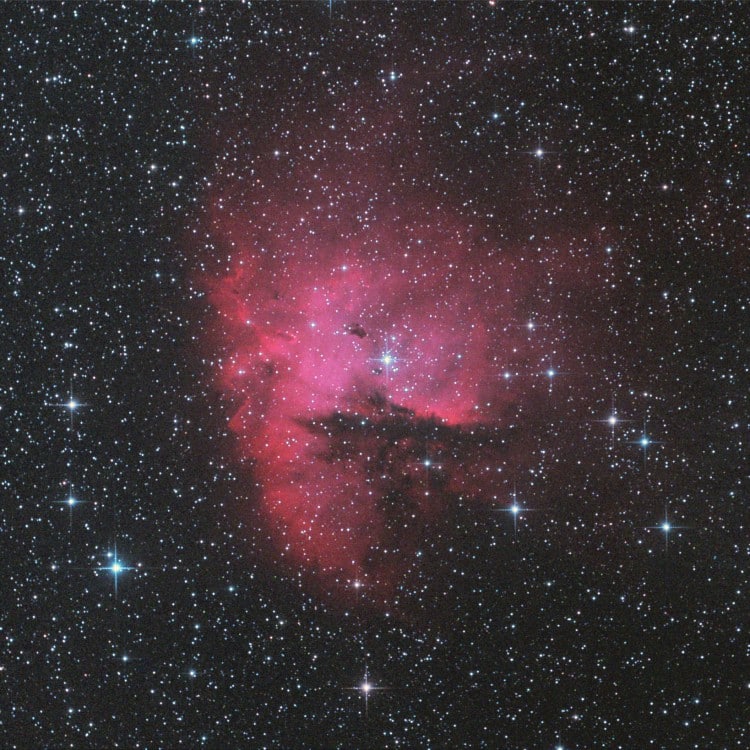 Dit is NGC 281 met de Boren Simon maar nu met F 4 en met een RCC corrector en een CLS type 4 anti li