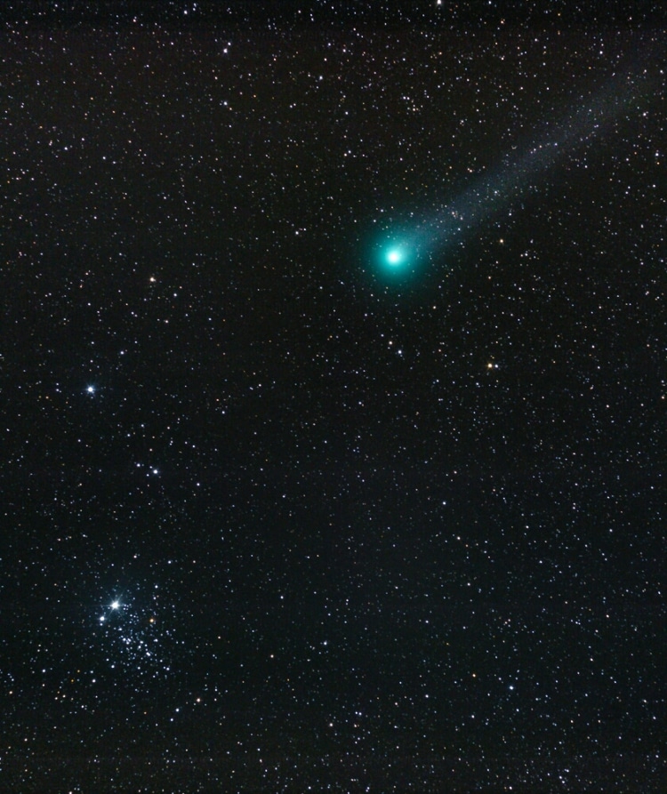 Lovejoy + ngc 457