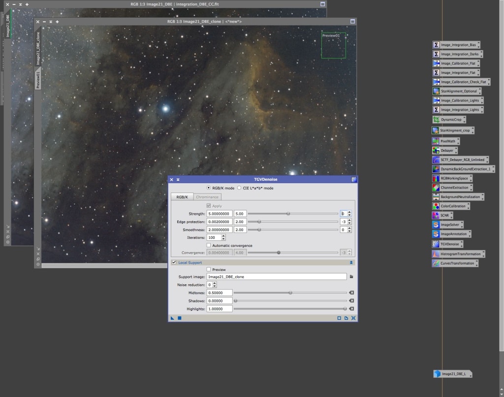 TGVDenoise duplicate (clone) en Local Support Preview