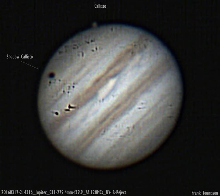 20160317 – 21h43m16sUT Op donderdagavond zeldzame goede seeing en wederom Jupiter opgenomen. H