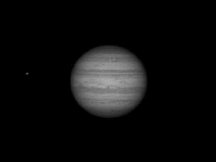 Marc vroeg om Jupiteropnamen, welnu, hier de eerste. Het Weer was niet ideaal, veel turbulentie en v