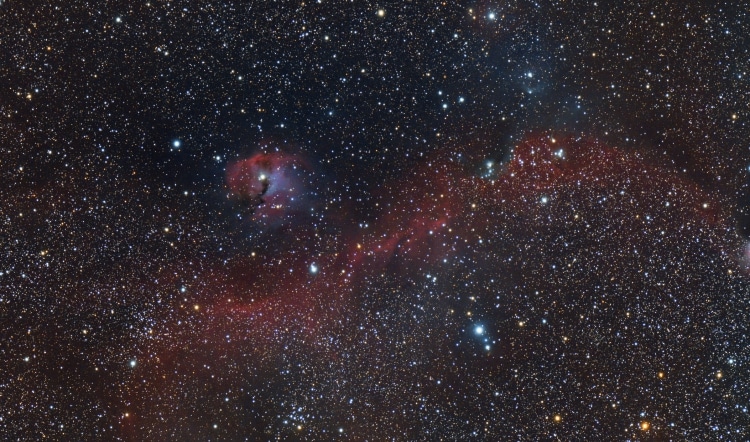 IC2177 de zeemeeuw nevel, een treffende naam. Er was op 8 maart net een periode van 2 uur voordat er