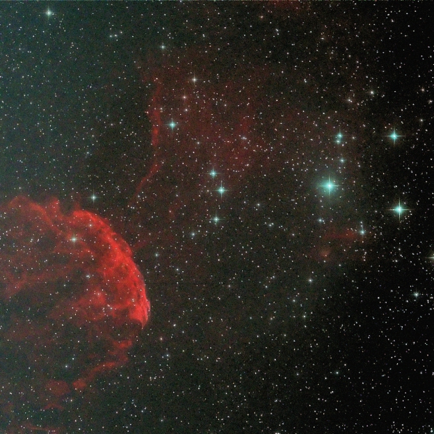 Dit is een opname van IC 443 in Gemini, de eerste is bewerkt in DDP en de tweede normaal in RGB zond