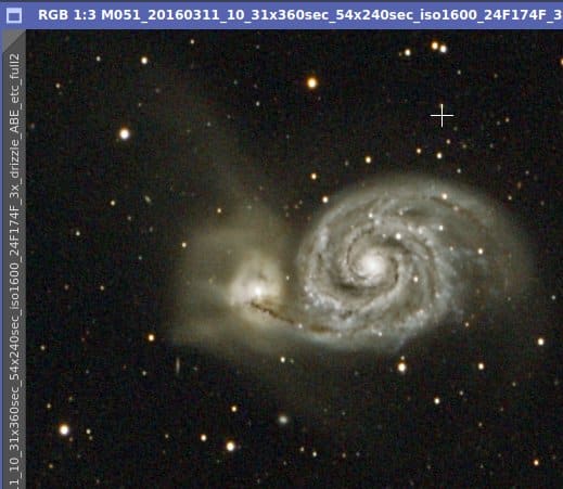 Dat herken ik wel, die kleur gradienten galore, ik ben even gestopt met mijn M51 omdat ik de blauwe