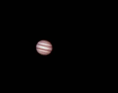 Leuk om eens te doen, de Canon 700Da achter de kleine mak127 en via Backyard EOS planetary mode een