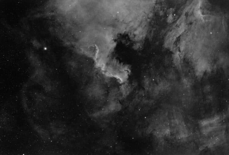 Mono D800 8*5min iso 1600 opname bij 20 graden omgevingstemperatuur en volle maan … gekoelde c