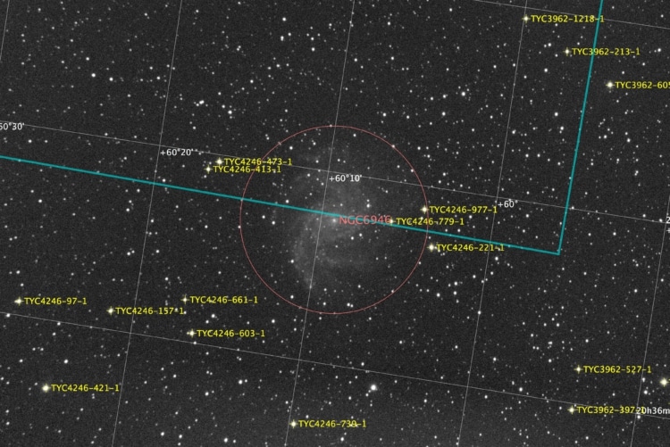 Zijn we er al uit heren, wat het object van de (halve) maand wordt? Mag ik voorstellen NGC 6946. NGC