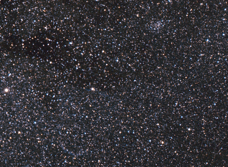 Een crop van de Sluiernevel regio en NGC6940. Dit is toch een fantastische manier om de hemel letter