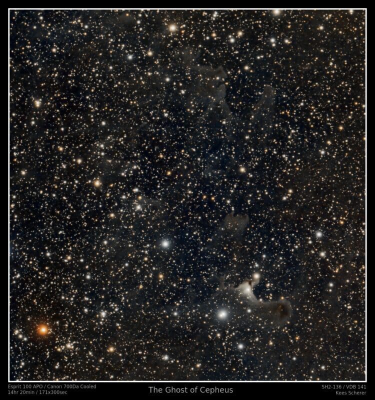 Eindversie van “The Ghost of Cepheus” na 14 uur 20 minuten integratie. Ik heb deze crop/
