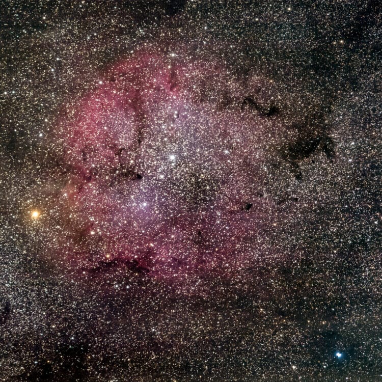 Eergisteren bijna 2 uur aan data verzameld van het gebied rond Mu Cephei, een rode hyperreus in het