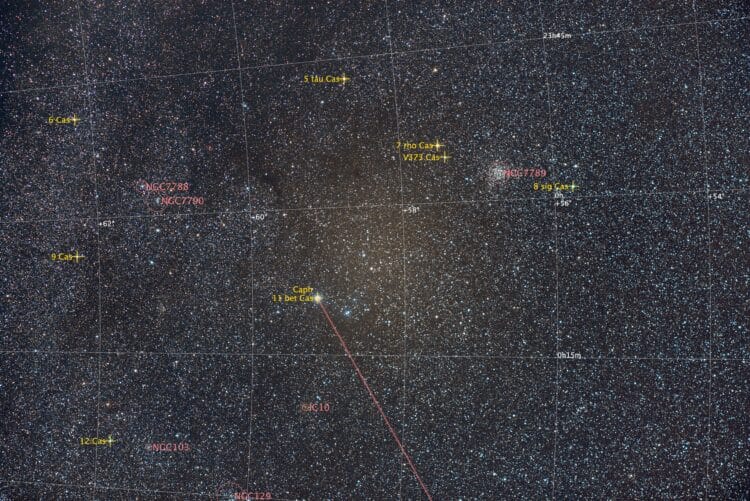 En de geannoteerde versie (handig bij widefield opnamen).ngc7789_ann_final_56x30s_800iso_f2_24c_2016