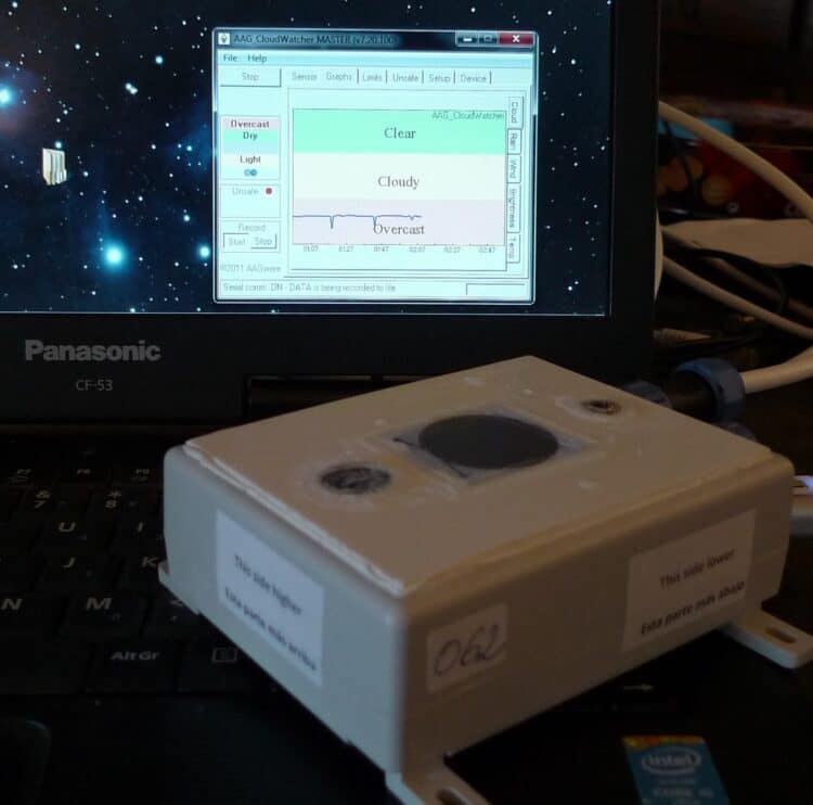 Voor een nog betere nachtrust heb ik de AAG Cloudwatcher aangeschaft voor het meten van bewolking, e