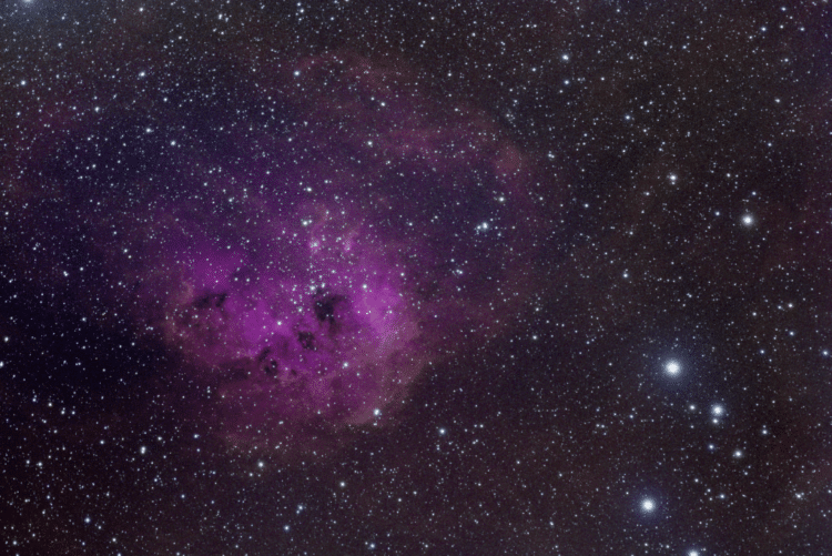 IC410, ofwel de Dikkopjesnevel geschoten met de TS 80/480mm APO met 0,8x reducer (F4.8), ZWO ASI 160
