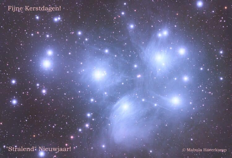 Fijne kerst dagen allemaal ;-) ! M45-Pleiaden-Dutch