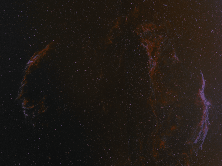 Eerste mozaïek experiment van de Sluiernevel. 2 foto’s gemaakt met de TS 80/480mm APO refract