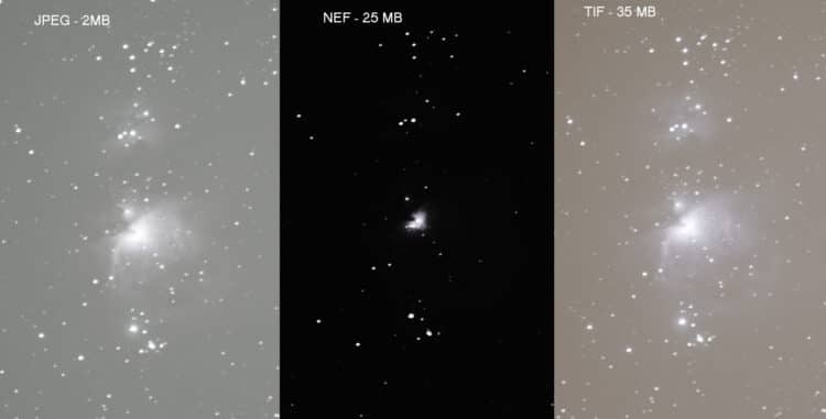 Ik heb een (beginners)vraag. Ik kan met Deep Sky Stacker JPEG en TIF redelijk stacken. Maar als ik N