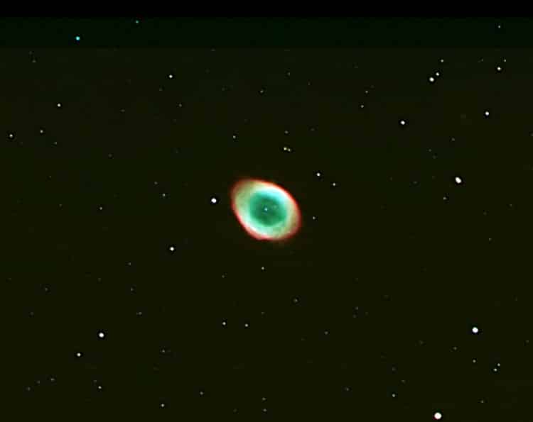 Dit was mijn eerste RGB met de 250mm ACF SCT op F6 met de ASI174MM 150 frames van 6 seconden per kle