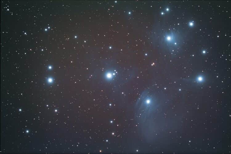 20161130/M45 “Plejaden-Zevengesternte” Laatste opname van 2016 in de nacht van 30 decemb