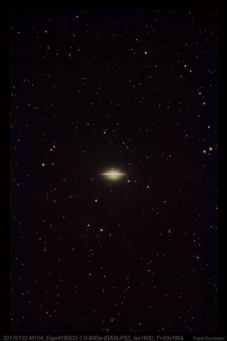 Esprit ED150-F7.0-60Da-T=60min Op een afstand van ca. 31 miljoen lichtjaar staat dit sterrenstelsel