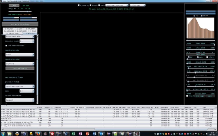 4) registration, we turn distortion correction on, the rest stays at default. APP will report the re