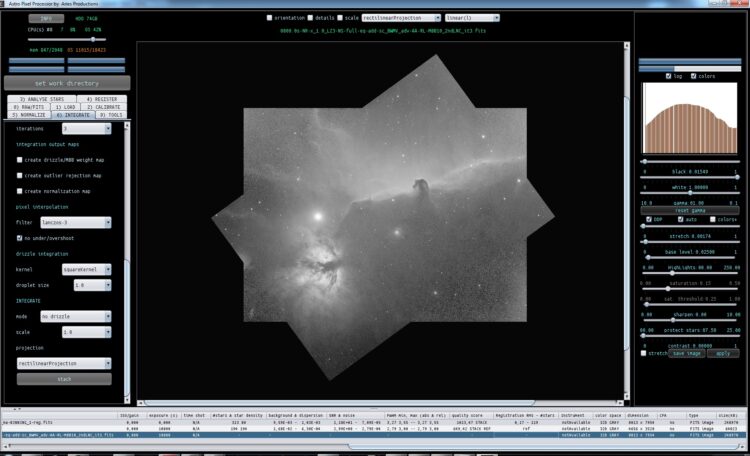 I can integrate these two images fine: What I did: Since there aren’t too many stars ( 100-200
