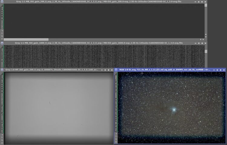 I still have a problem. I load the masterbias iso200, the masterbias iso1600, the masterflat iso200