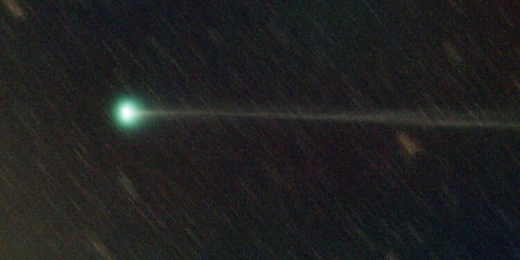 De magnitude 13.5 die The Sky Live aangeeft komt totaal niet overeen met het actuele beeld. Vanmorge