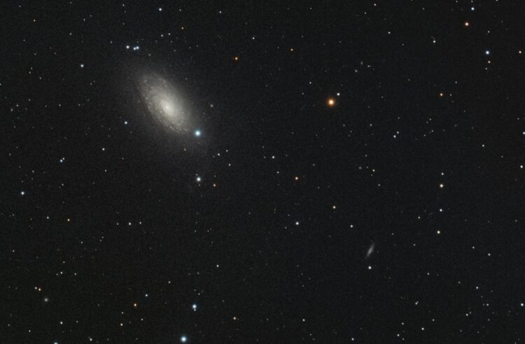 Messier 63 opgenomen tijdens een goede nacht (eindelijk) met de juiste gain setting met de 130/910mm