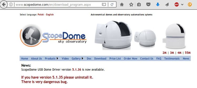 There is very dangerous bug. De Scopedome heeft de rare gewoonte om aan het eind van de sessie eer