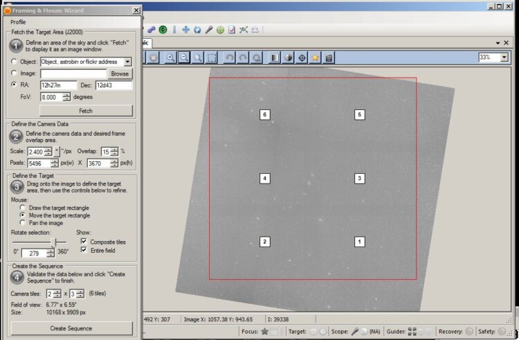 Het gebruik van de Framing & Mosaic Wizard in Sequence Generator pro voor het maken van dit moza