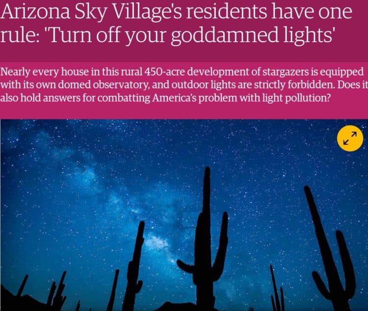 Artikel in The Guardian arizona