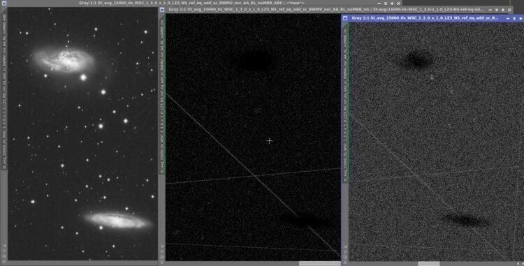 I am testing different settings for the integration step. Looking at the 2 different rejection maps