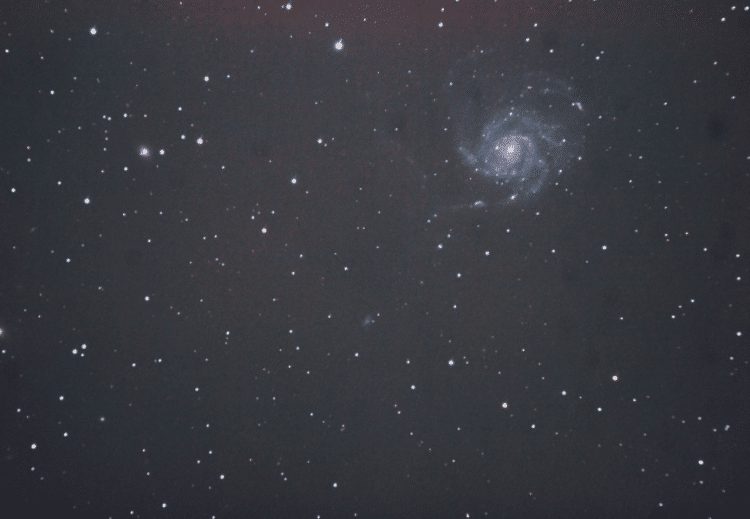 M101 Pinwheel Nebula taken with my Toa on the 26th of March. 40×90 sec ISO 1600 Canon 600D (mod)wi
