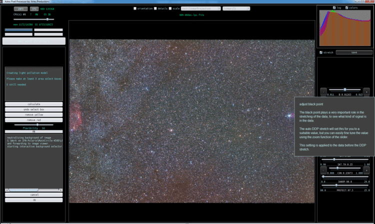 A new APP version (1.039) is coming soon, with much improved preview filter functions and histogram.